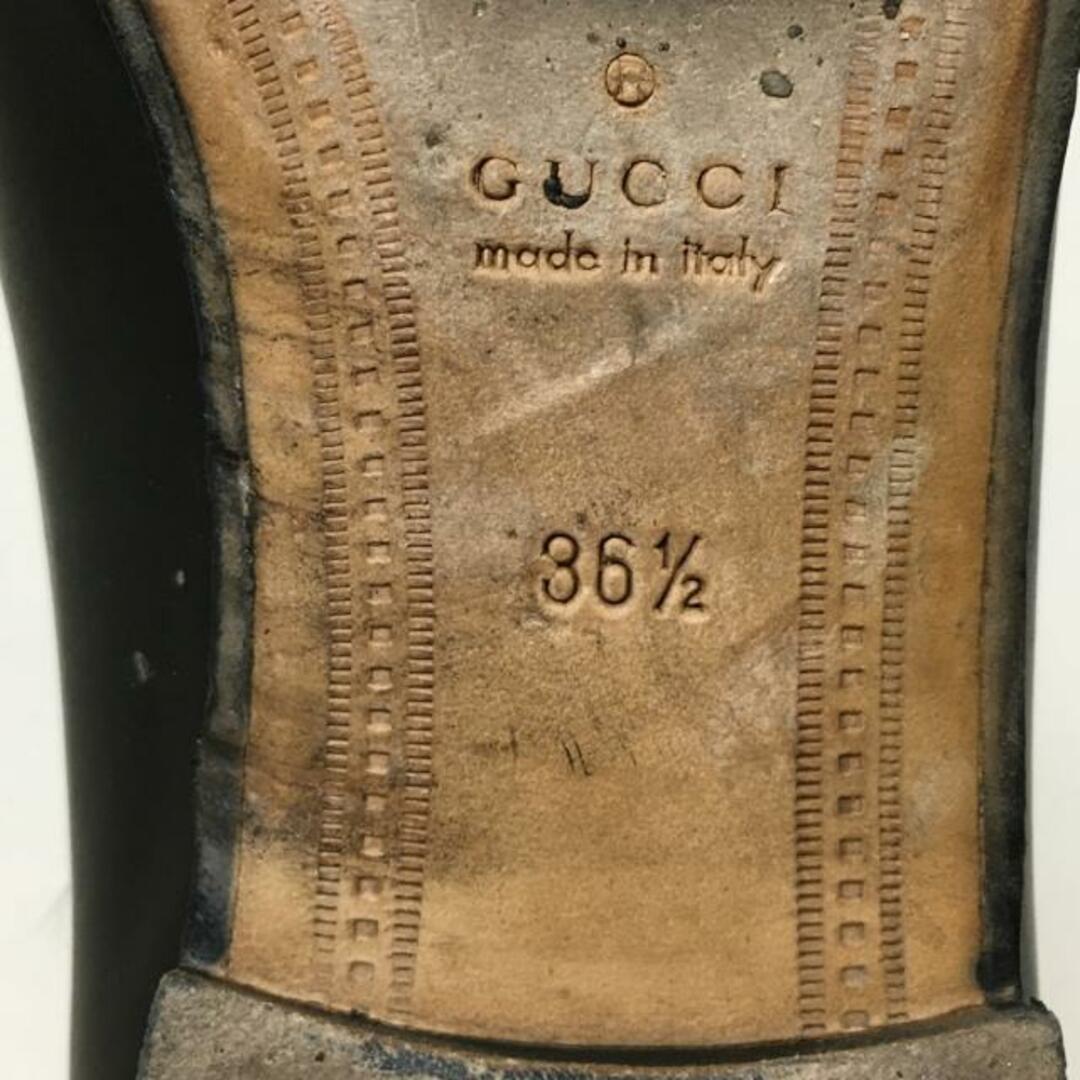 Gucci(グッチ)のグッチ ローファー 36 1/2 ヨルダーン 黒 レディースの靴/シューズ(ローファー/革靴)の商品写真