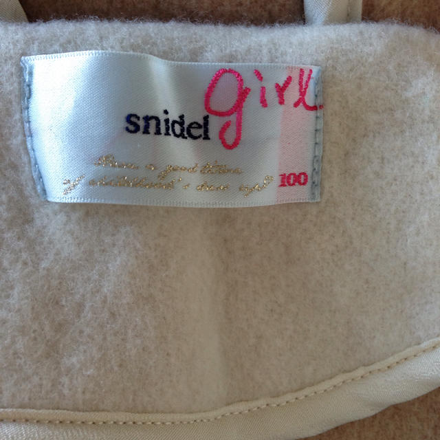 SNIDEL(スナイデル)のスナイデルガールダッフルコート最終値下げ キッズ/ベビー/マタニティのキッズ服女の子用(90cm~)(コート)の商品写真