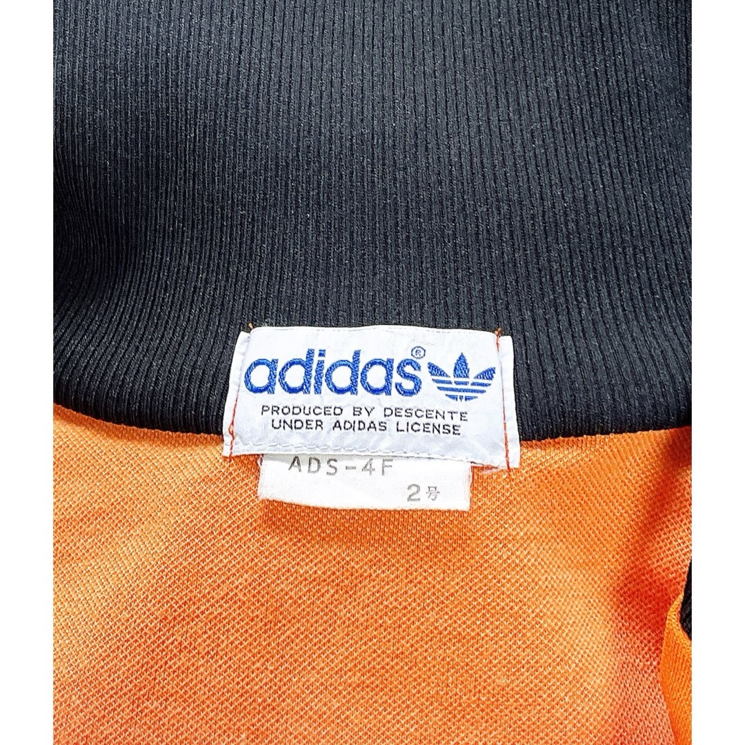 adidas - アディダス デサント製 オレンジ ジャージ ジャケット adidas - アディダス デサント製 オレンジ ジャージ ジャケット