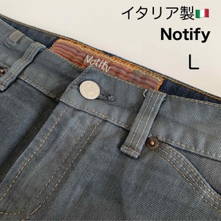 ノティファイ(Notify)のNotify イタリア製 デニムスカート L デニム ヴィンテージ(ひざ丈スカート)