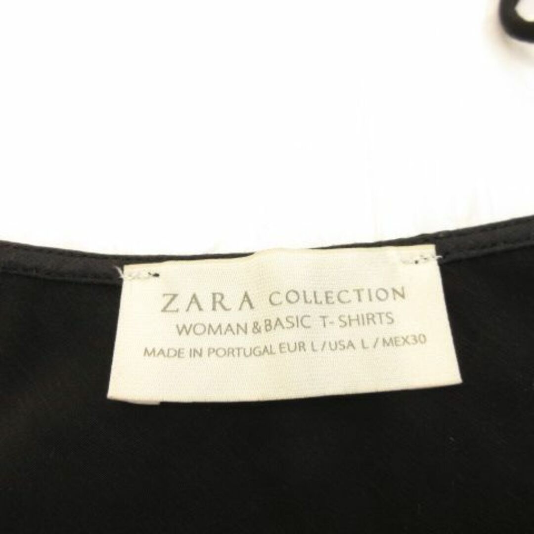 ZARA(ザラ)のザラ ZARA キャミソール チュニック 黒 L *A64 レディースのトップス(チュニック)の商品写真