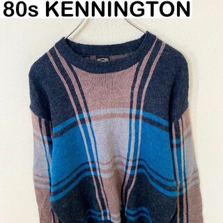 80s KENNINGTON デザイン　ニット　古着　ヴィンテージ(ニット/セーター)