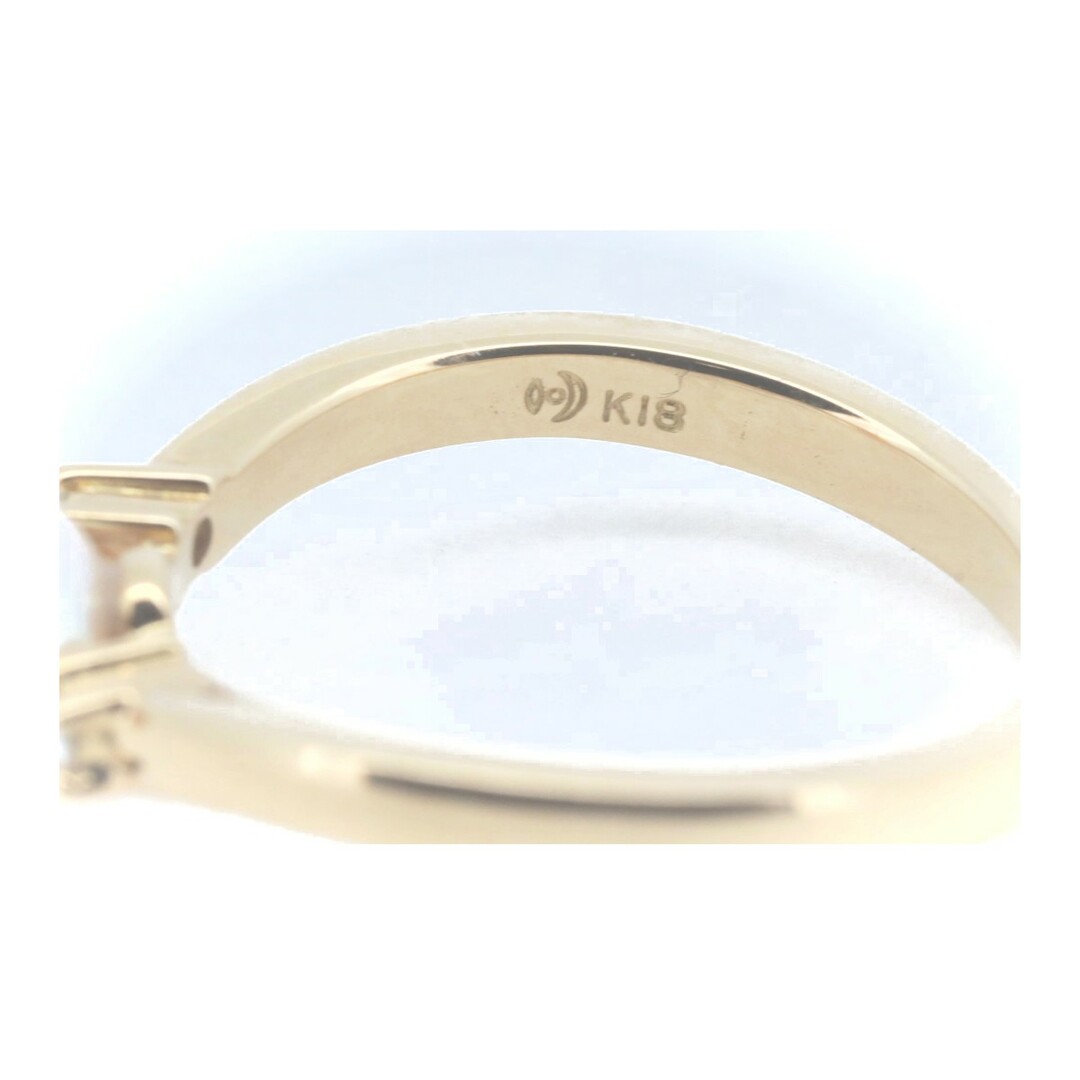 TASAKI(タサキ)の目立った傷や汚れなし タサキ パール ダイヤモンド リング 指輪 8号 5.6ミリ 0.03ct k18YG(18金 イエローゴールド) レディースのアクセサリー(リング(指輪))の商品写真