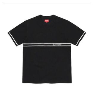 supreme knit stripe s/s top Black XL