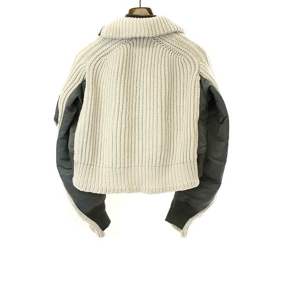 sacai サカイ 22AW Nylon Twill Mix Wool Knit Blouson ナイロン sacai サカイ 22AW Nylon Twill Mix Wool Knit Blouson ナイロン