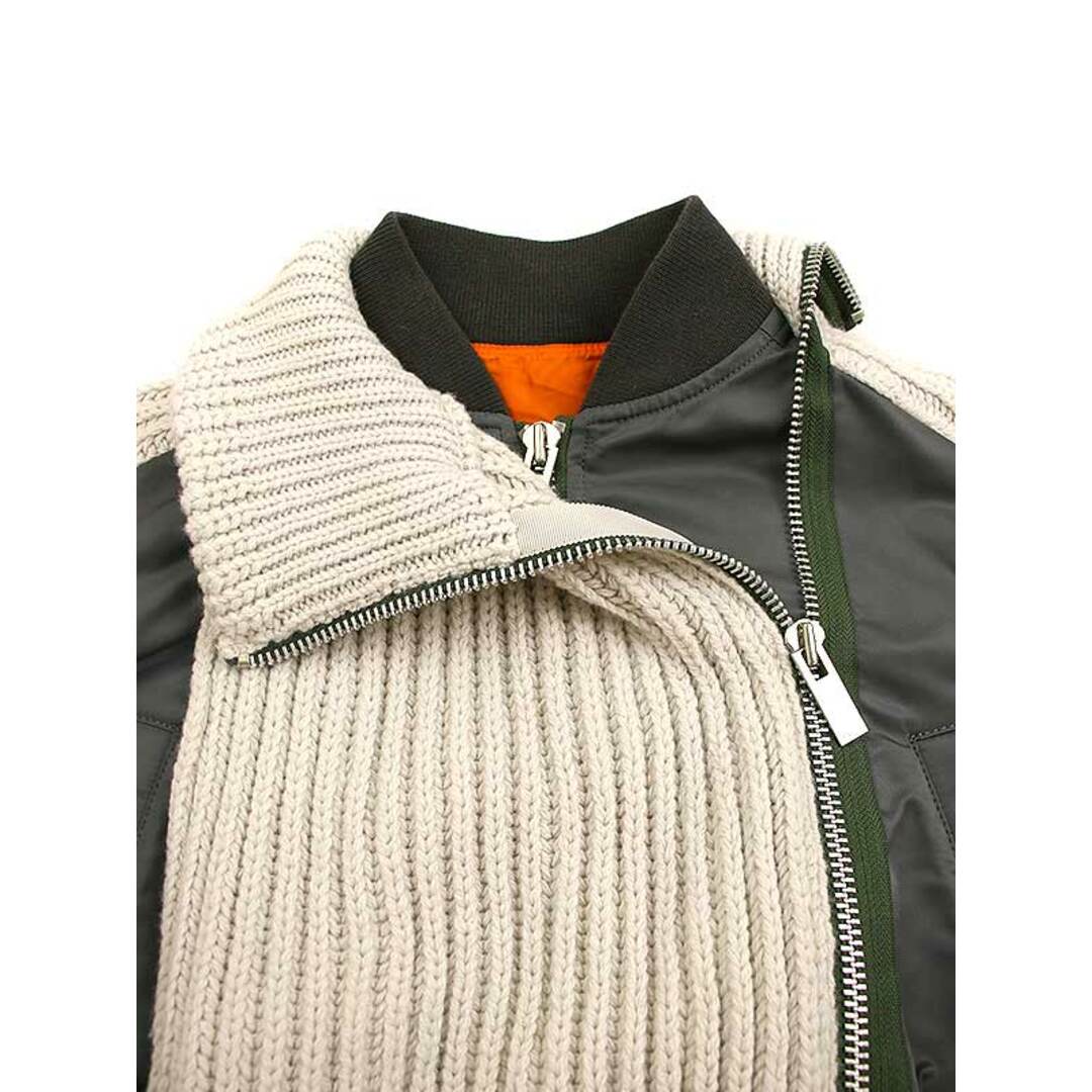 sacai サカイ 22AW Nylon Twill Mix Wool Knit Blouson ナイロン sacai サカイ 22AW Nylon Twill Mix Wool Knit Blouson ナイロン