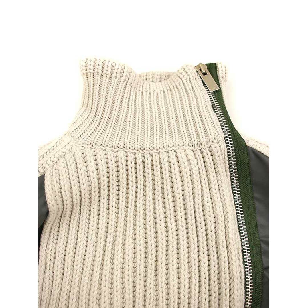 sacai サカイ 22AW Nylon Twill Mix Wool Knit Blouson ナイロン sacai サカイ 22AW Nylon Twill Mix Wool Knit Blouson ナイロン