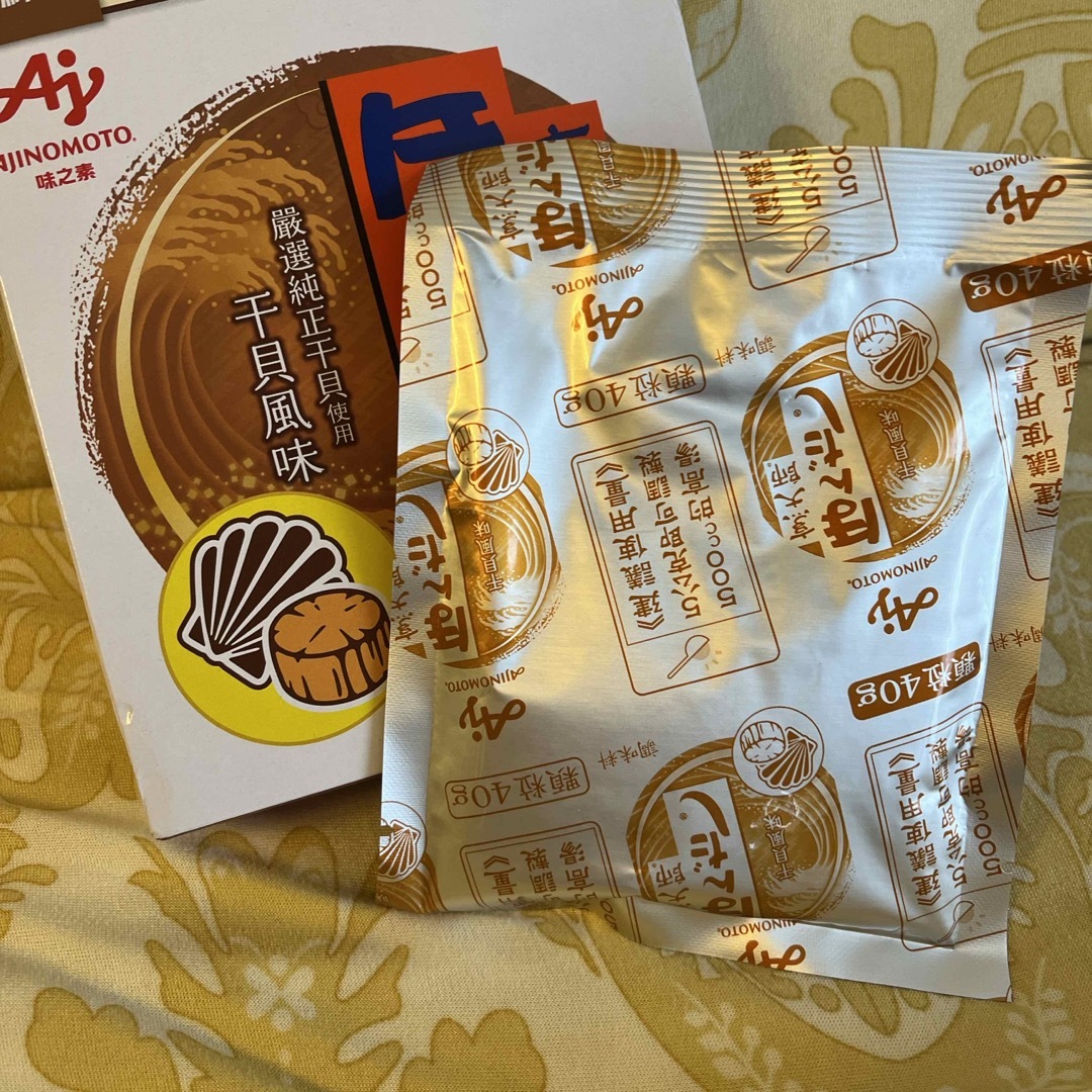 味の素(アジノモト)のほんだし40g   干貝風味(ホタテ味)台湾限定　一袋 食品/飲料/酒の食品(調味料)の商品写真