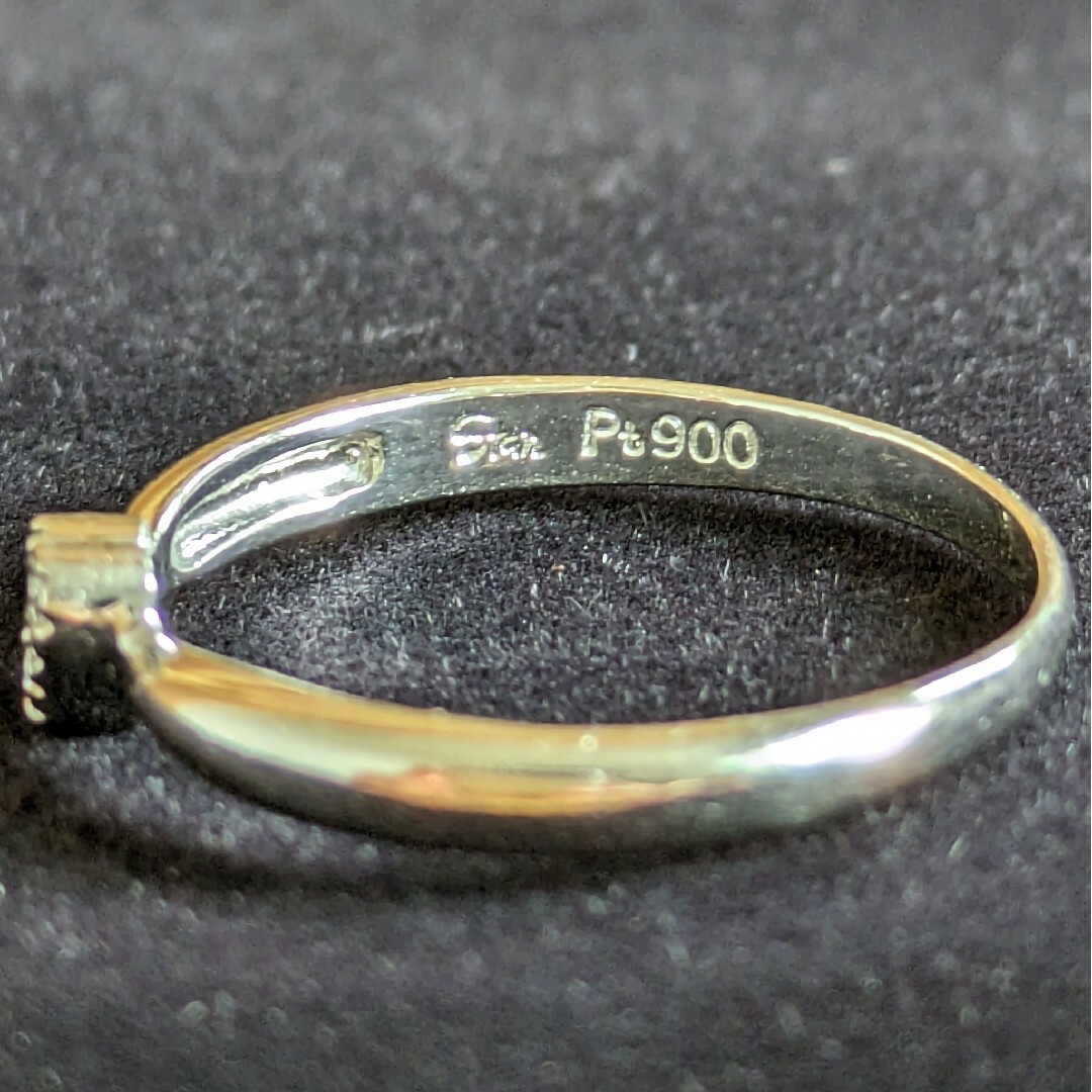 STAR JEWELRY(スタージュエリー)の490 スタージュエリーダイヤリングPt900プラチナ2.0g0.03ct レディースのアクセサリー(リング(指輪))の商品写真
