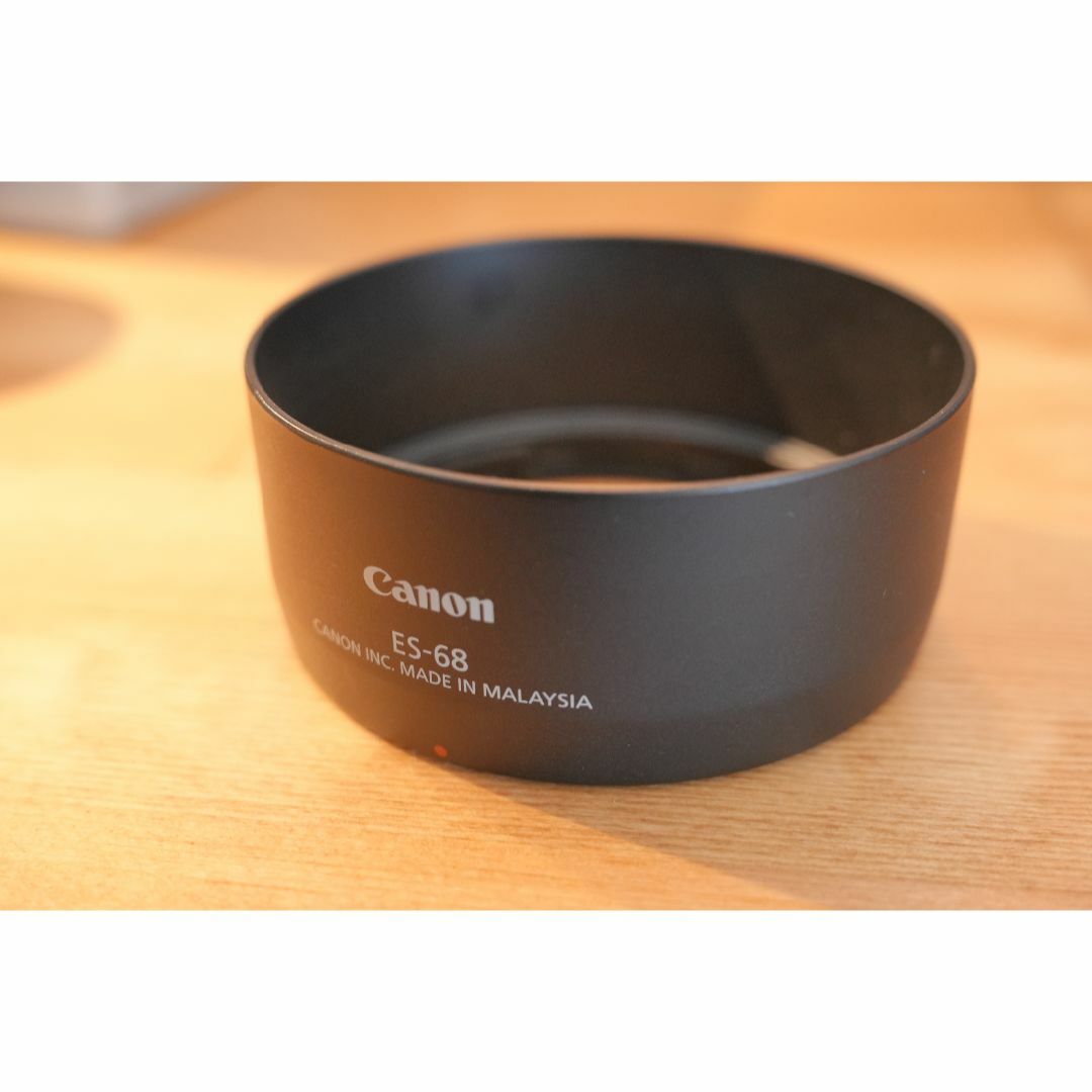 Canon(キヤノン)のCanon EF 50㎜ f/1.8STM + ES-68 スマホ/家電/カメラのカメラ(レンズ(単焦点))の商品写真