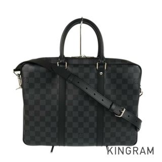 ルイヴィトン(LOUIS VUITTON)のルイ・ヴィトン ダミエ グラフィット PDV ポルト ドキュマン ヴォワヤージュ PM N41478 ブリーフケース(ビジネスバッグ)