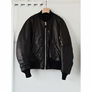 コモリ(COMOLI)の22SS COMOLI コモリ シープスキン MA-1 レザー ジャケット 3(レザージャケット)