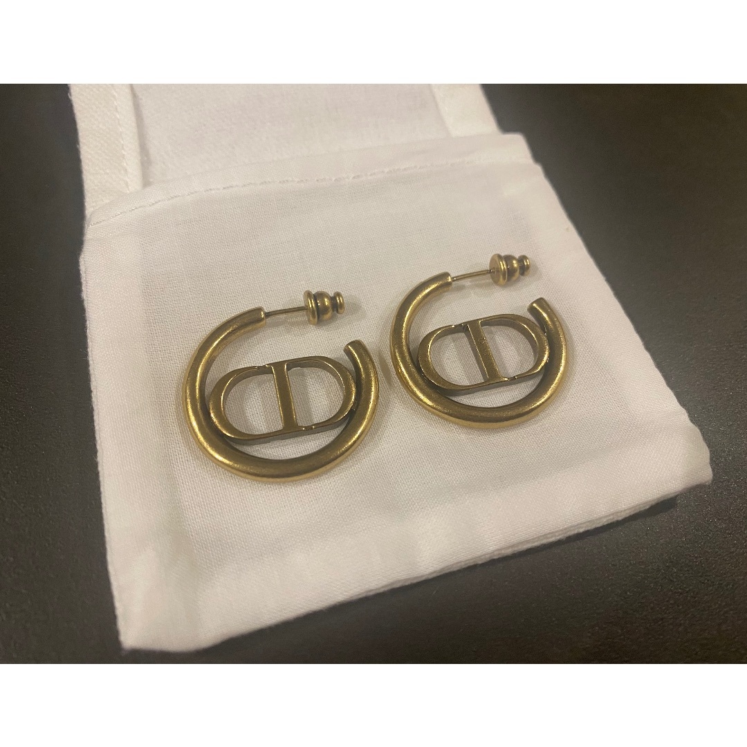 Dior - Dior C D ロゴフープピアス