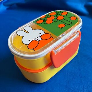 ミッフィー(miffy)の未使用★ミッフィ1段でも2段でも使えるお弁当箱★ランチボックスmuddy(弁当用品)