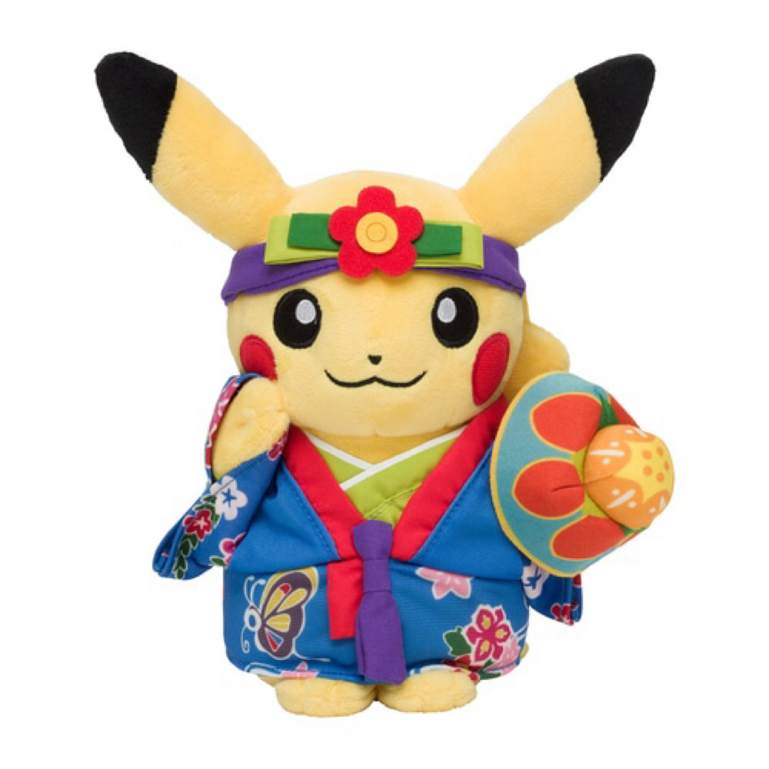 ポケモン(ポケモン)のぬいぐるみ 琉舞ピカチュウ ポケモンセンターオキナワ メス 沖縄 新品 エンタメ/ホビーのおもちゃ/ぬいぐるみ(ぬいぐるみ)の商品写真