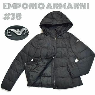 エンポリオアルマーニ(Emporio Armani)のエンポリオアルマーニ■袖ロゴ金具付きブルゾンジャケット　コート　レディース(ダウンジャケット)