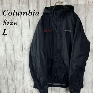 コロンビア(Columbia)のコロンビア　ナイロンブルゾン　黒ブラック　サイズＬ　COLUMBIA　メンズ古着(ナイロンジャケット)