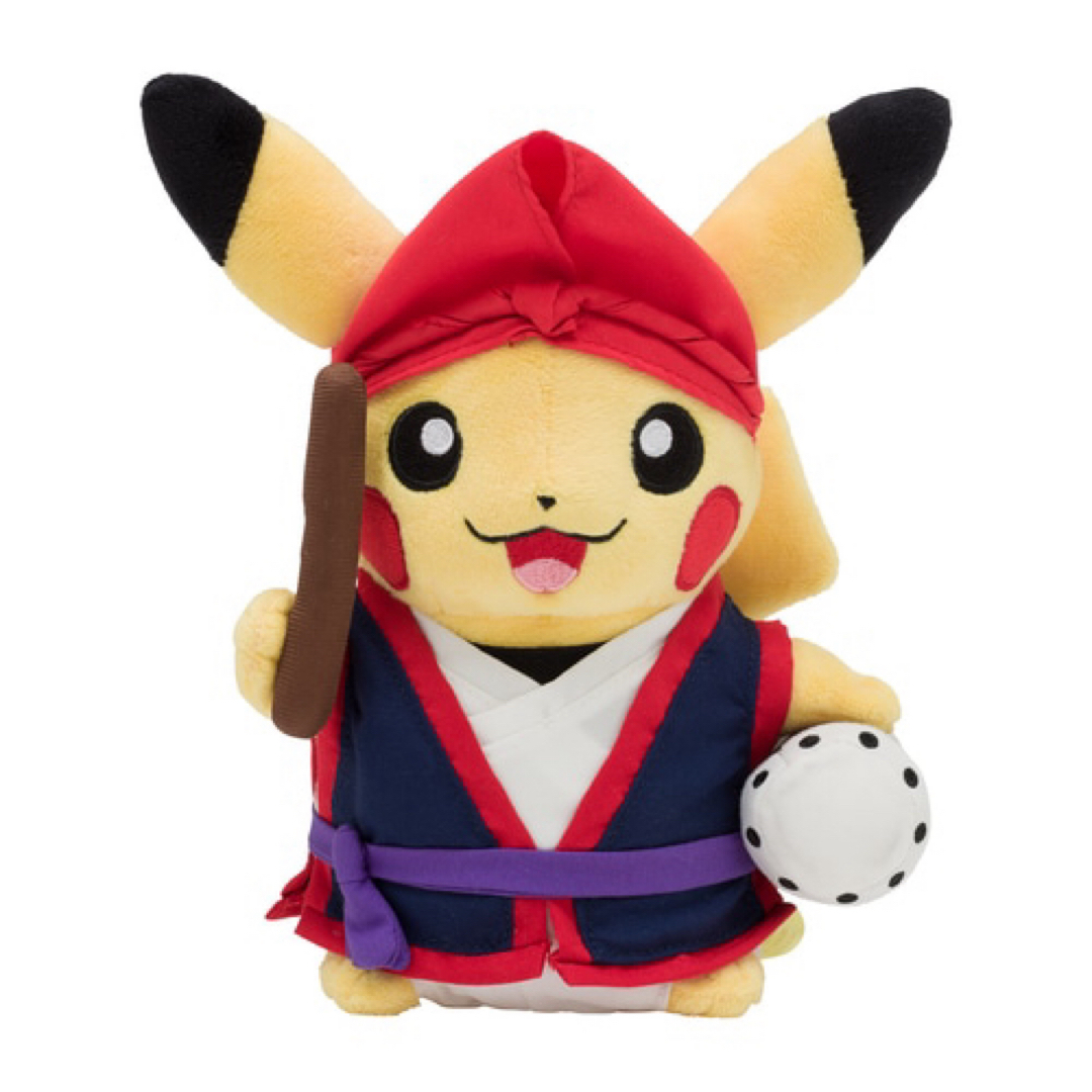 ポケモン(ポケモン)のぬいぐるみ エイサーピカチュウ 琉舞ピカチュウ 沖縄 まとめ売り 2個セット エンタメ/ホビーのおもちゃ/ぬいぐるみ(ぬいぐるみ)の商品写真