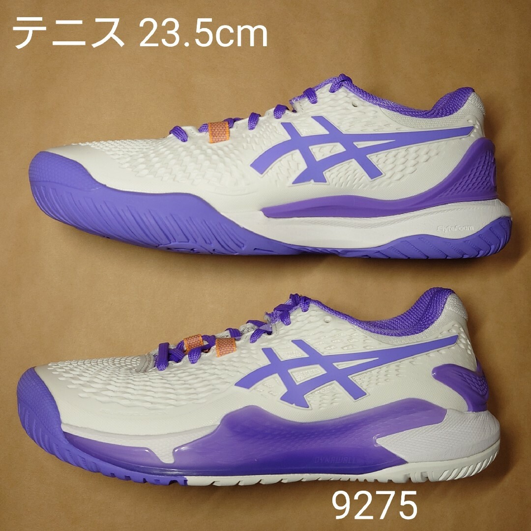 asics(アシックス)のテニス 23.5cm アシックス GEL-RESOLUTION9 WIDE スポーツ/アウトドアのテニス(シューズ)の商品写真