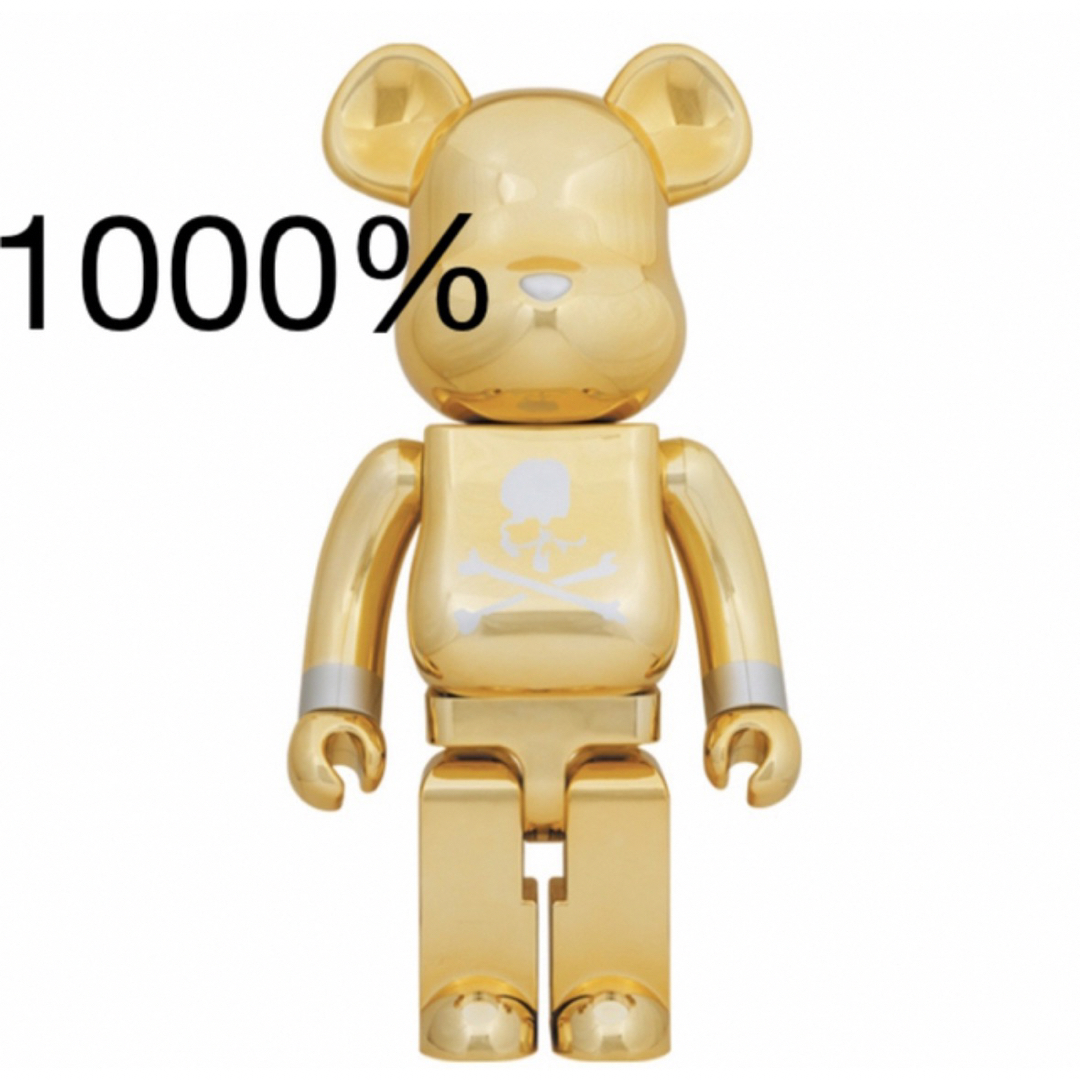 BE@RBRICK mastermind JAPAN 1000％ GOLD ハンドメイドのおもちゃ(フィギュア)の商品写真