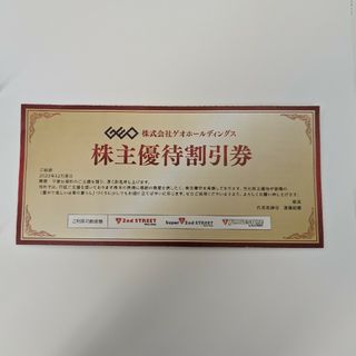 株式会社ゲオホールディングス　株主優待割引券　2,000円分（500円×4枚）(ショッピング)