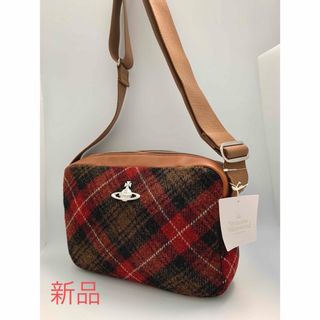 ヴィヴィアンウエストウッド(Vivienne Westwood)の【新品】ヴィヴィアンウエストウッド ショルダーバッグ タグ付　ウール　秋冬コーデ(ショルダーバッグ)