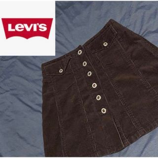 リーバイス(Levi's)のLevi's リーバイス 海外 古着 アメカジ 台形 ミニスカート ブラウン S(ミニスカート)