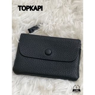 ⬛️極美品　トプカピ　革　黒　コインケース　財布　ウォレット　ジップ　ミニ