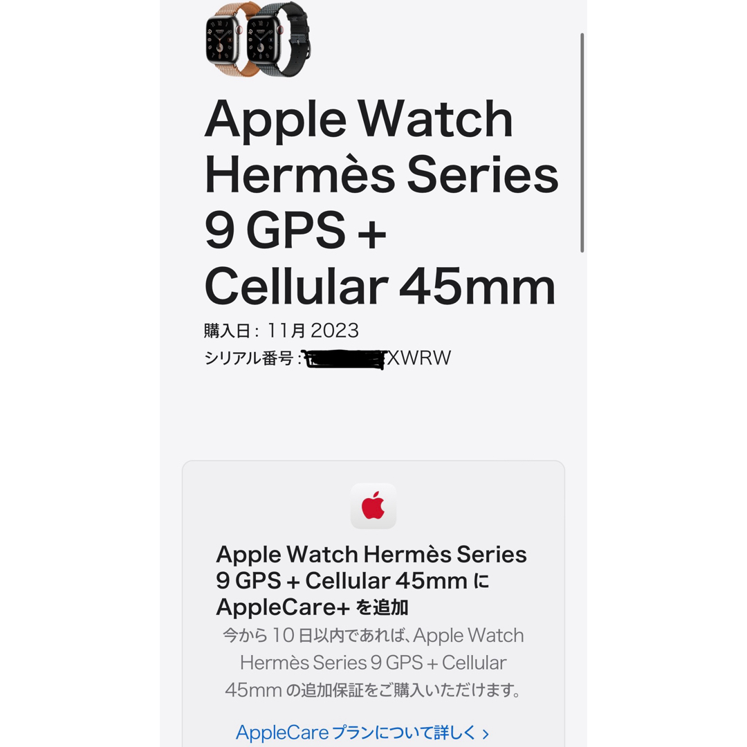 Apple Watch(アップルウォッチ)のApple Watch HERMES series9 45mm メンズの時計(腕時計(デジタル))の商品写真