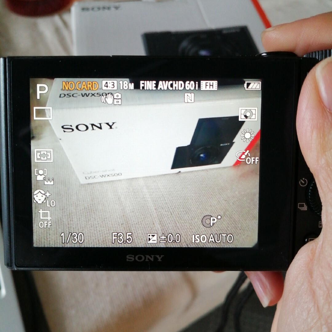 SONY(ソニー)のSONY Cyber-Shot WX DSC-WX500(B) スマホ/家電/カメラのカメラ(コンパクトデジタルカメラ)の商品写真