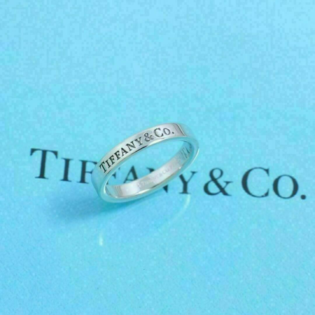 Tiffany & Co.(ティファニー)のティファニー　TIFFANY　PT950　9号　フラットバンドリング レディースのアクセサリー(リング(指輪))の商品写真