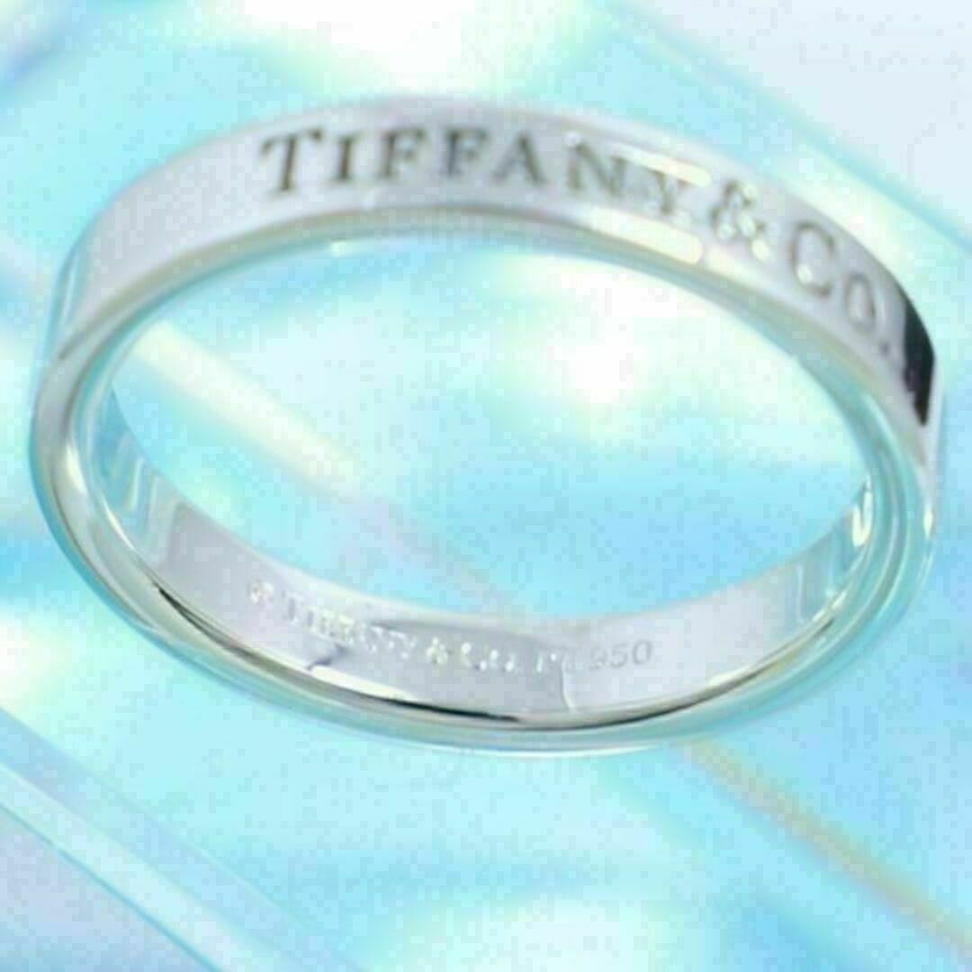 Tiffany & Co.(ティファニー)のティファニー　TIFFANY　PT950　9号　フラットバンドリング レディースのアクセサリー(リング(指輪))の商品写真