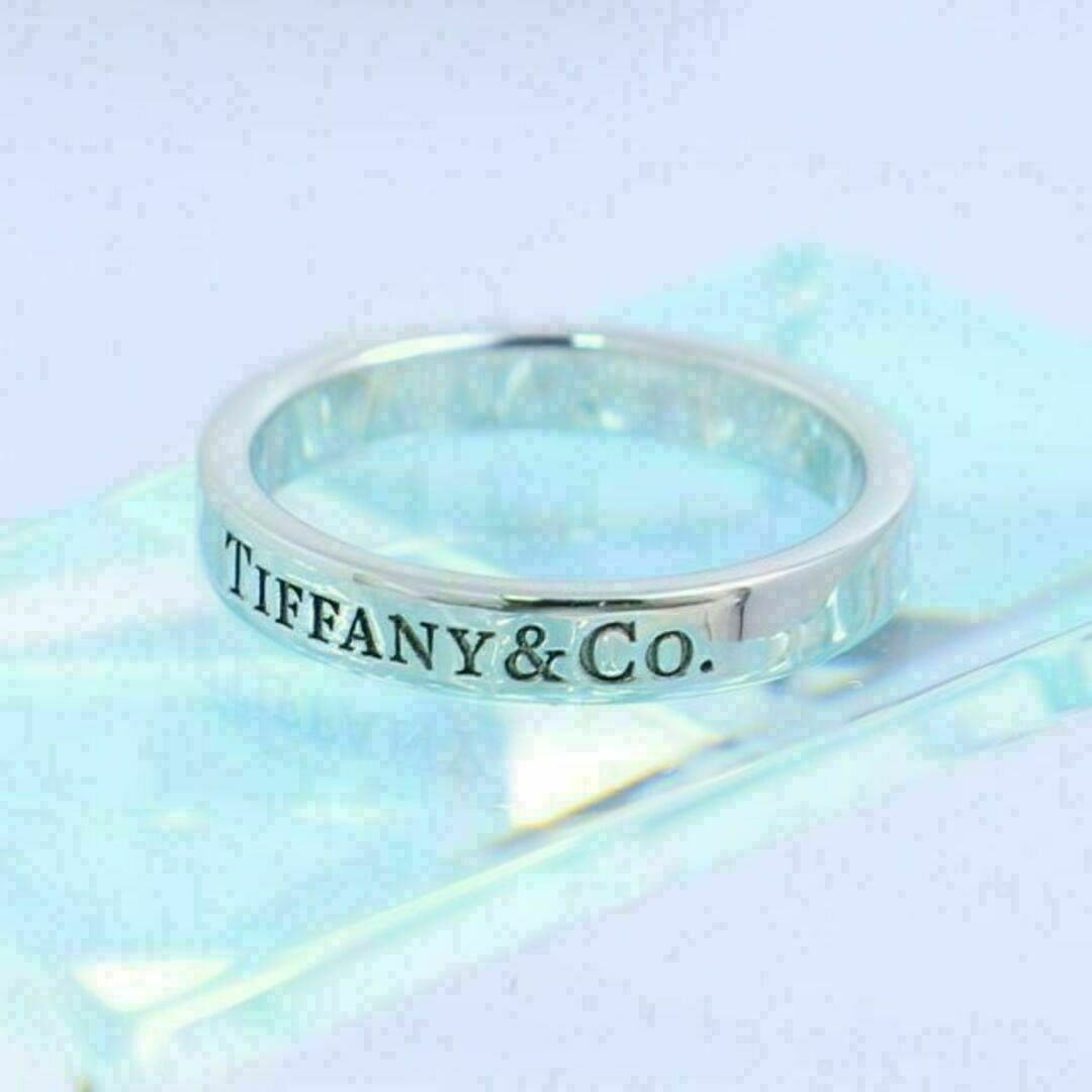 Tiffany & Co.(ティファニー)のティファニー　TIFFANY　PT950　9号　フラットバンドリング レディースのアクセサリー(リング(指輪))の商品写真