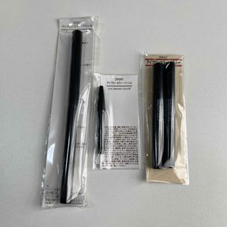 ムジルシリョウヒン(MUJI (無印良品))の無印良品　アイブローカラー　ブラシ付本体　ペンシルリフィル　パウダーリフィル(アイブロウペンシル)