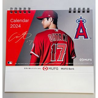 新品　エンゼルス　大谷翔平　三菱UFJ銀行　卓上カレンダー　2024年(カレンダー/スケジュール)