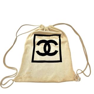 シャネル(CHANEL)の[USED/中古]CHANEL シャネル リュック・デイパック シャネルスポーツ CC ココマーク ナップサック バックパック リュックサック 8番台 ベージュ コットン 中古 tdc-002077-4d(リュック/バックパック)