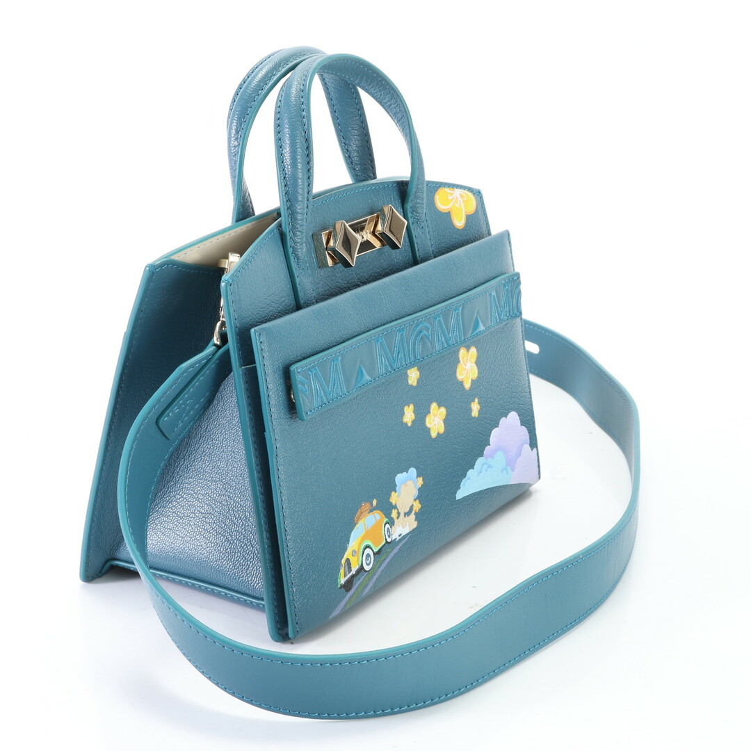 MCM(エムシーエム)の未使用 MCM エムシーエム パクヒョンウン コラボ Once upon a time レザー 2WAY ショルダーバッグ ハンド レディース ENT お32-8 レディースのバッグ(ショルダーバッグ)の商品写真