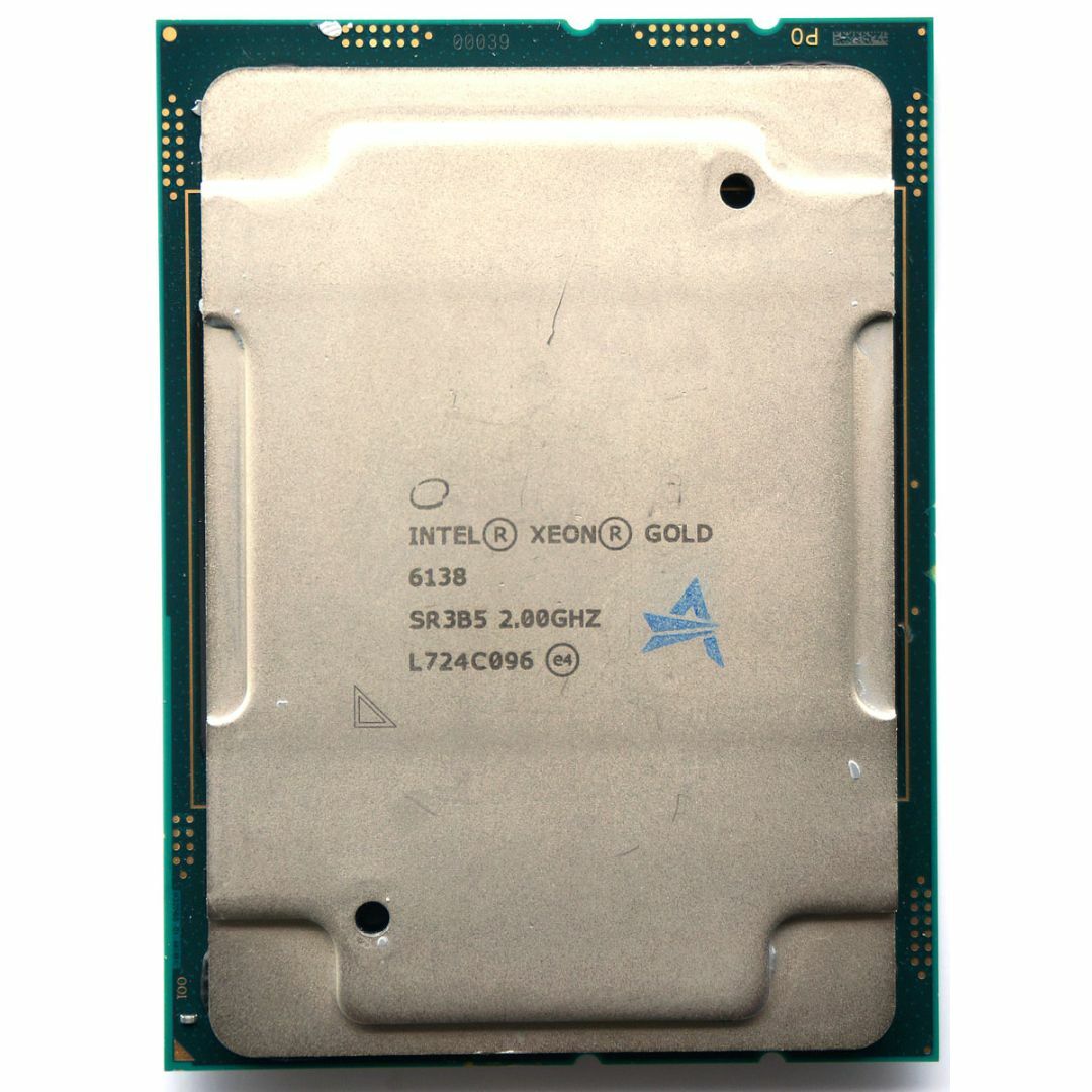 intel(インテル)のIntel Xeon GOLD 6138 20コア40スレッド LGA3647② スマホ/家電/カメラのPC/タブレット(PCパーツ)の商品写真