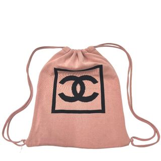 シャネル(CHANEL)の[USED/中古]CHANEL シャネル リュック・デイパック シャネルスポーツ CC ココマーク ナップサック バックパック リュックサック ピンク コットン 中古 tdc-002078-4d(リュック/バックパック)