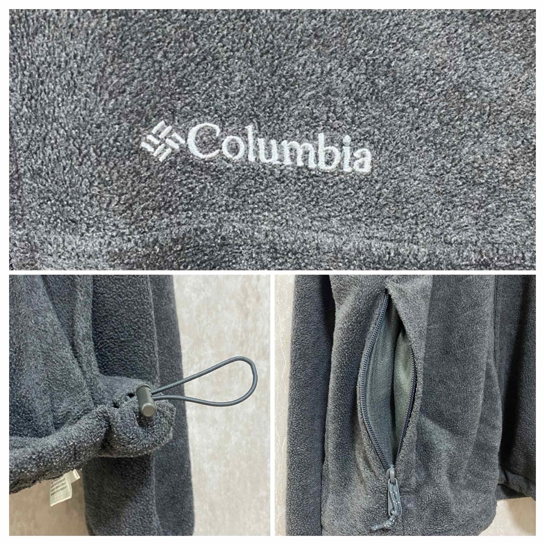 Columbia(コロンビア)の90's Columbia フリースジャケット　オーバーサイズ グレー M メンズのジャケット/アウター(ブルゾン)の商品写真