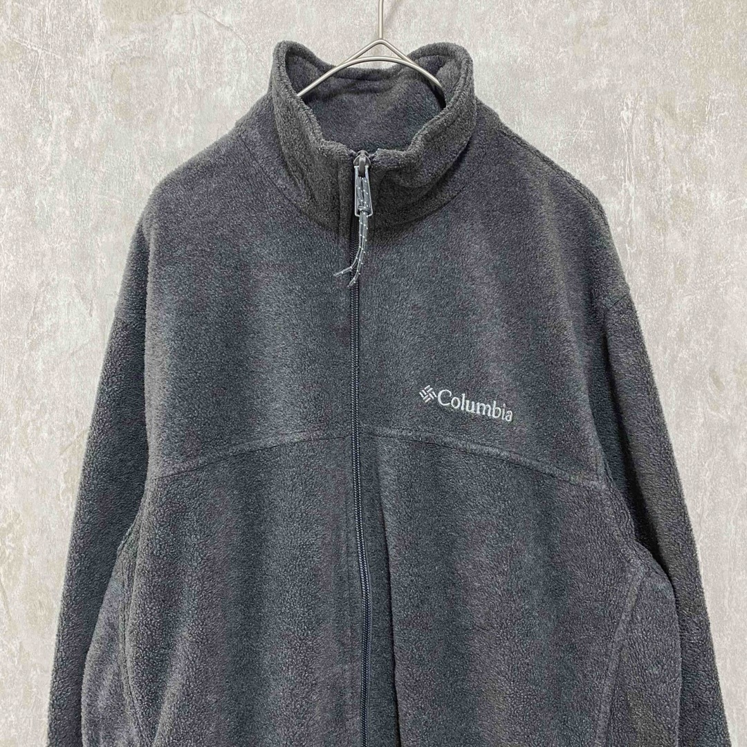 Columbia(コロンビア)の90's Columbia フリースジャケット　オーバーサイズ グレー M メンズのジャケット/アウター(ブルゾン)の商品写真