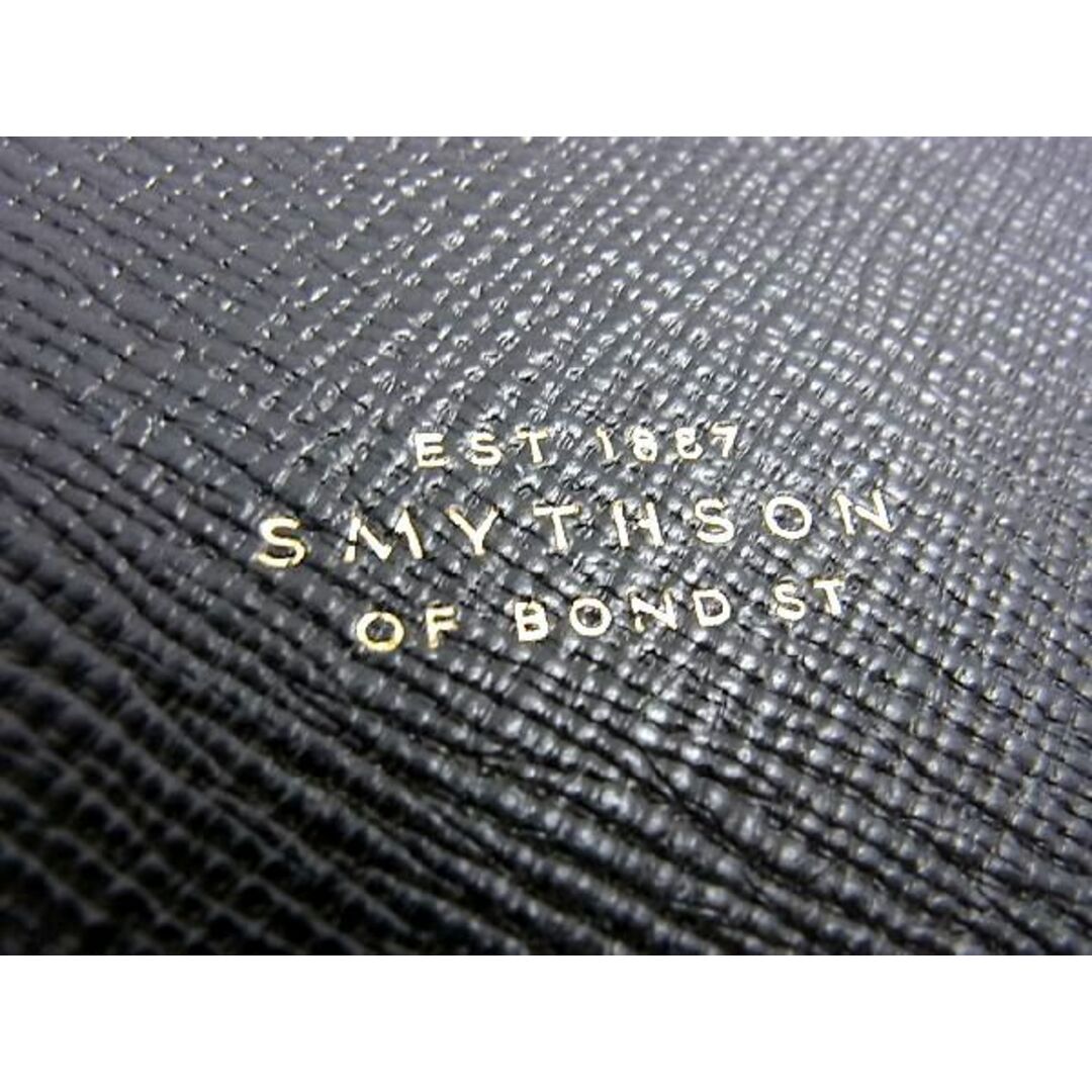 Smythson(スマイソン)の■新品同様■ SMYTHSON スマイソン レザー ポーチ付き 2WAY ショルダーバッグ ハンドバッグ バニティバッグ ブラック系 BF4229  レディースのバッグ(ハンドバッグ)の商品写真