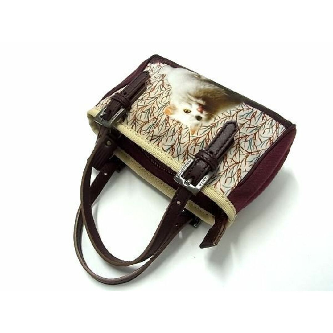 ANYA HINDMARCH(アニヤハインドマーチ)の■新品■未使用■ ANYA HINDMARCH アニヤハインドマーチ ポリエステル キャット タッセル ハンドバッグ ミニバッグ パープル系 BG5214  レディースのバッグ(ショルダーバッグ)の商品写真