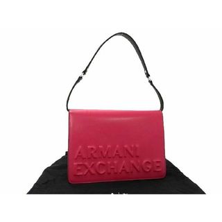 アルマーニエクスチェンジ(ARMANI EXCHANGE)の■新品同様■ ARMANI EXCHANGE アルマーニエクスチェンジ レザー ワンショルダー ショルダーバッグ レディース ピンク系 AT2958 (その他)