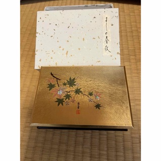 桐漆工芸 上坂 よしの春秋　メモBOX 小物入れ(漆芸)
