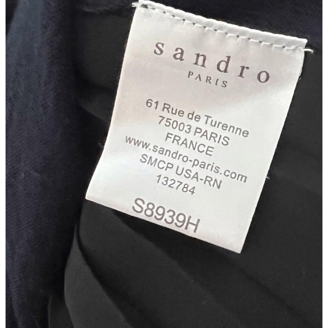 Sandro(サンドロ)のsandro ニット　ネイビー レディースのトップス(ニット/セーター)の商品写真
