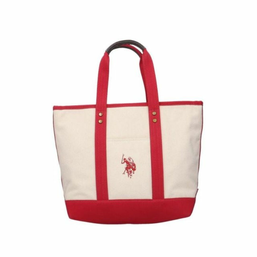 Polo Club(ポロクラブ)のユーエス ポロ アッスン U.S. POLO ASSN. ハンドバッグ US2651 WHITE/RED レディースのバッグ(ハンドバッグ)の商品写真