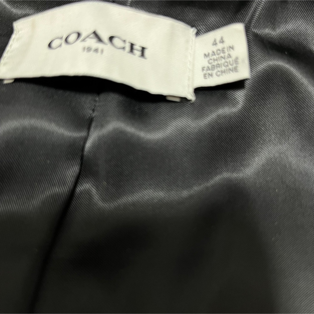 COACH(コーチ)の美品 本革COACH コーチ ボア レザージャケット シープスキン ライダース メンズのジャケット/アウター(レザージャケット)の商品写真