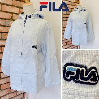 フィラ(FILA)の2866美品 FILA フィラ  パーカー ロゴ ワッペンブルゾン ジャケット(パーカー)