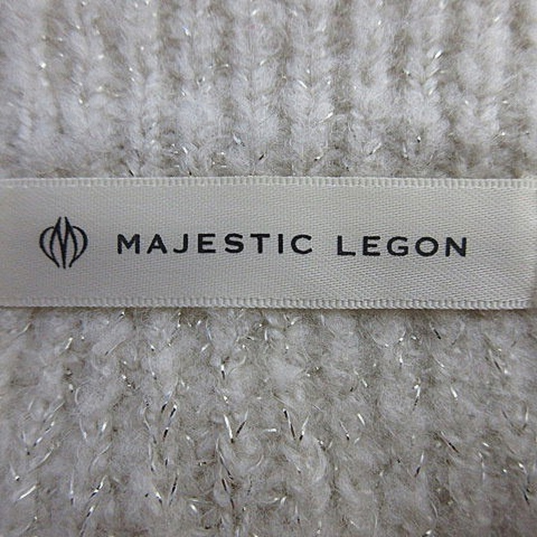 MAJESTIC LEGON(マジェスティックレゴン)のマジェスティックレゴン ニット セーター レースアップ M ベージュ トップス レディースのトップス(ニット/セーター)の商品写真